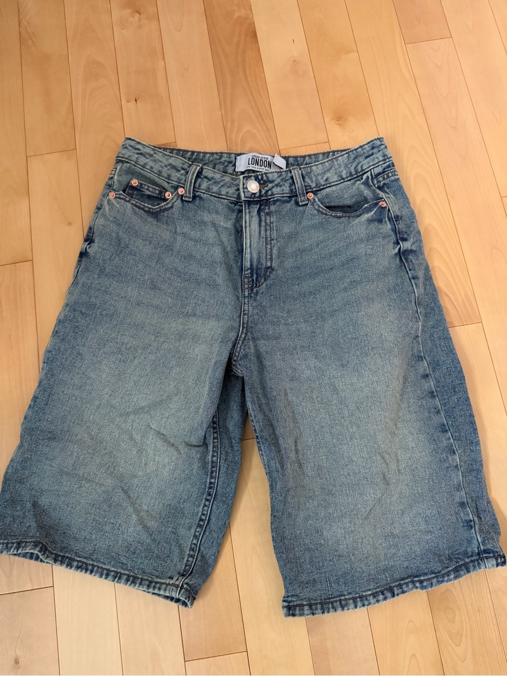 Urban Planet Women's Light Blue Denim Bermuda Shorts